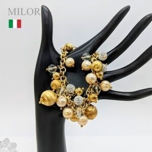MILOR Italy 18K Gold Sterling Silver Bracelet